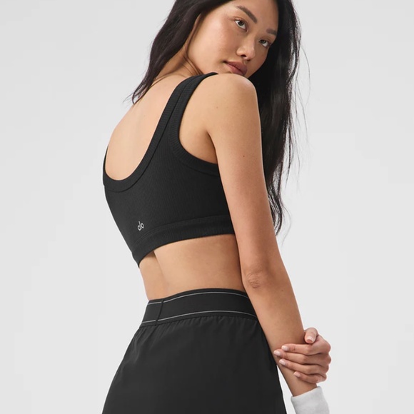 Alo Yoga Wellness Bra Black Size S Small In Good Used Condition - Picture 2 of 6